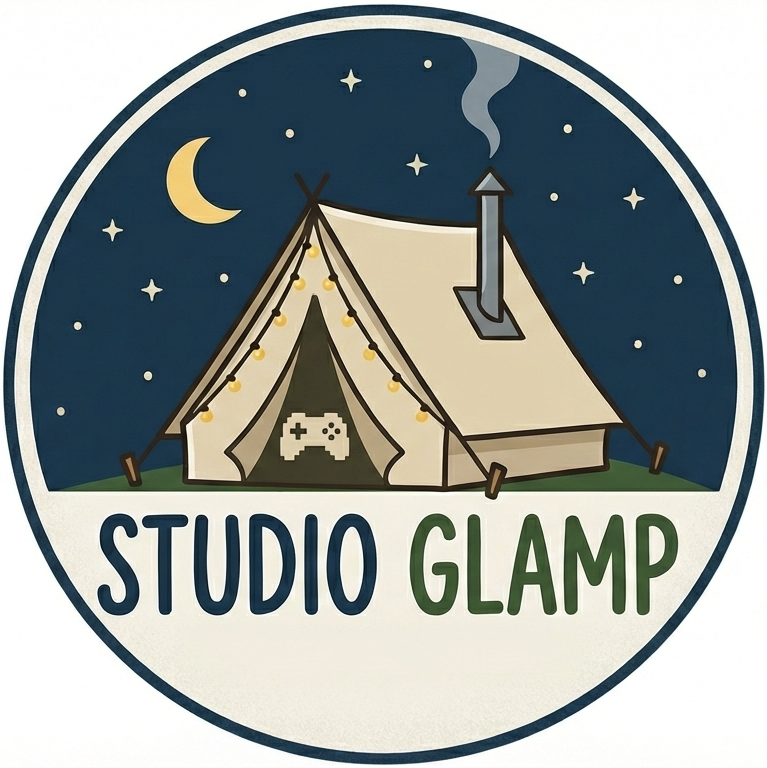 Studio Glamp tent logo