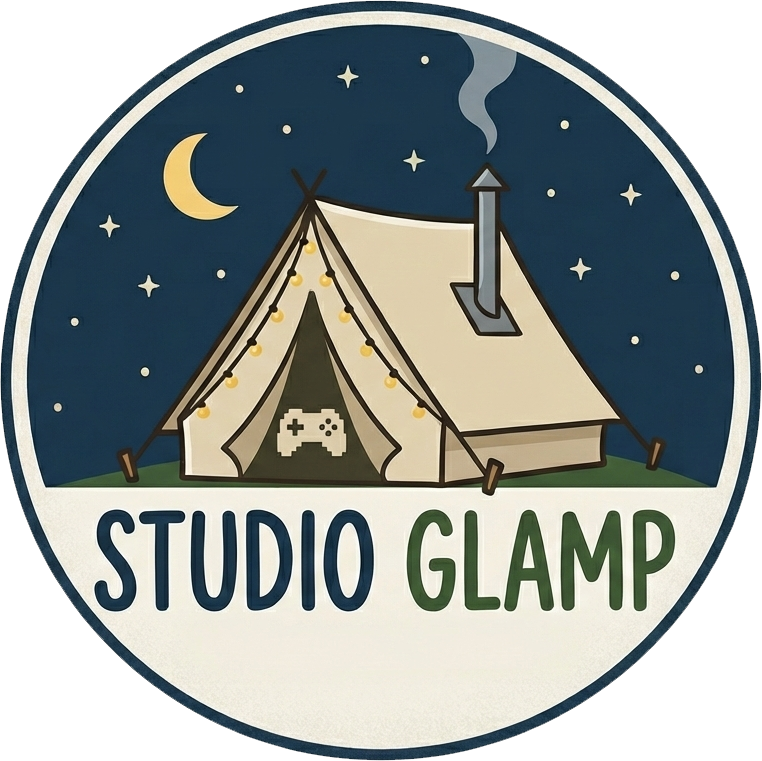Studio Glamp tent logo